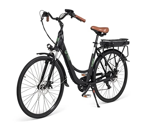 Bicicletas eléctrica : Youin Los Angeles 26" | Bicicleta eléctrica Ebike de Ciudad con Batería Extraíble y Shimano 7 Velocidades | Autonomía 40km, Cuadro Aluminio, Luces LED | Ideal para Urbanitas