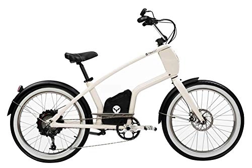 Bicicletas eléctrica : YouMo One X250 City-Rider - Bicicleta eléctrica, color crema