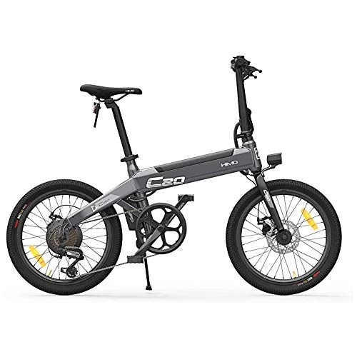 Bicicletas eléctrica : YSHUAI Bicicleta Eléctrica Plegable, Bicicleta Eléctricas Plegable Ebike Bikes para Adultos Motor De 250W 36V Bicicleta De Ciudad Velocidad Máxima 25 Km / H Capacidad De Carga 100 Kg, Gris