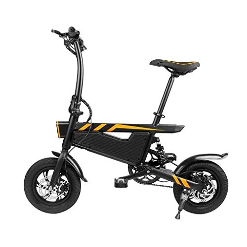 Bicicletas eléctrica : YUN&BO Mini portátil de la Bicicleta eléctrica, Pedal Plegable Bicicleta de montaña Asistencia eléctrica Bicicleta eléctrica para el Adulto, Doble Freno de Disco, 36V 6AH de Iones de Litio