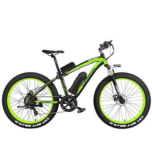 Bicicletas eléctrica : ZDDOZXC XF4000 26 Pulgadas Pedal Assist Electric Mountain Bike para Hombre Ciclismo Roadbike 4.0 Fat Tire Snow Bkie 1000W / 500W Potencia Fuerte 48V Batera de Iones de Litio 7 velocidades