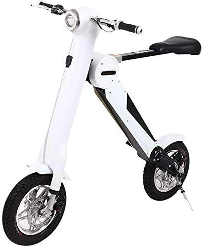 Bicicletas eléctrica : ZEDARO Bicicleta eléctrica Plegable, batería de conducción de pequeña generación Coche eléctrico Mini Pedal de Dos Ruedas Coche eléctrico Batería de Bicicleta Plegable portátil, para Hombres y muje