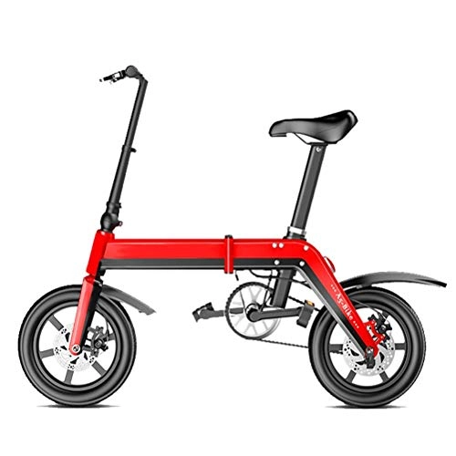 Bicicletas eléctrica : ZGYQGOO Bicicleta eléctrica Plegable de aleación de Aluminio de 350 vatios Bicicleta eléctrica Plegable, sin Pedal y con aplicación habilitada, Alcance 25 km / h 120 kg de Carga máxima
