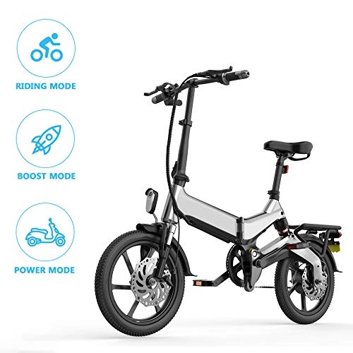 Bicicletas eléctrica : ZHAOSHOP Bicicletas ElCtricas Plegables, Bici Electricas Adulto con Ruedas De 16" 250W 7.5AH 36V Ebike De AleaciN Aluminio Bicicletas Fitness City ConmutaciN Urbana