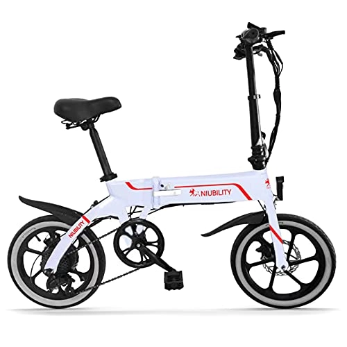 Bicicletas eléctrica : ZIEM Bicicleta Eléctrica Plegable De 16 Pulgadas, Ciclomotor Eléctrico Asistido, 40-50 Kilómetros De Autonomía De Desplazamiento Adecuado para IR De Compras, Desplazamientos Y Viajes