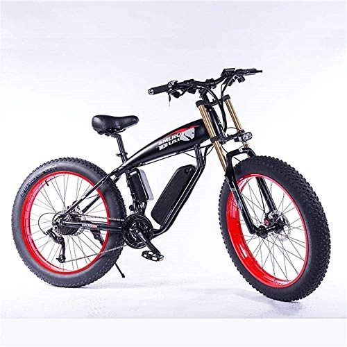 Bicicletas eléctrica : ZJZ Bicicleta de montaña eléctrica de 26"con batería de Iones de Litio 36v 13Ah Motor de Alta Potencia de 350W Bicicleta eléctrica de Aluminio con Pantalla LCD Adecuada