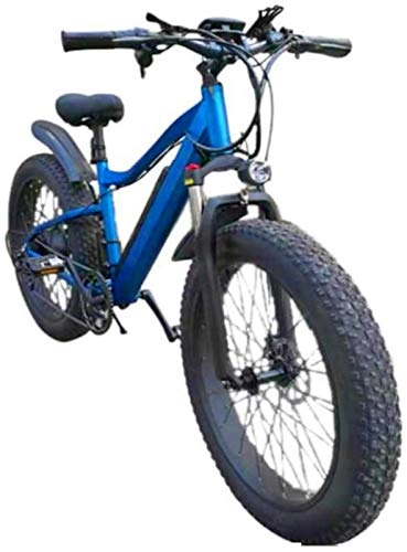 Bicicletas eléctrica : ZJZ Bicicleta de montaña eléctrica de neumáticos gordos, aleación de Aluminio de 26 Pulgadas Bicicletas eléctricas Bicicleta de 21 velocidades Deportes Ciclismo al Aire Libre
