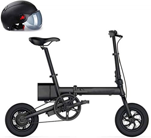 Bicicletas eléctrica : ZJZ Bicicleta eléctrica de 250W, Bicicleta de montaña eléctrica para Adultos, Bicicleta eléctrica Plegable de 12"20Mph con batería de Iones de Litio extraíble de 6AH