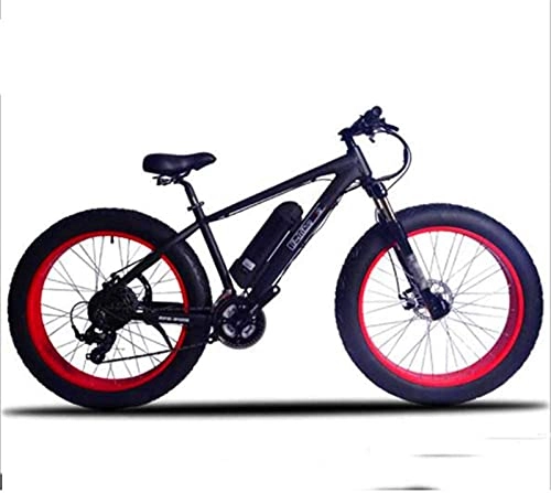 Bicicletas eléctrica : ZJZ Bicicleta eléctrica de 26 Pulgadas, neumático Ancho de 21 velocidades, 350 W, Bicicletas para Adultos, LCD, Instrumento de Cristal líquido, Ciclismo