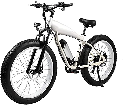 Bicicletas eléctrica : ZJZ Bicicleta eléctrica para Adultos 26 '' Bicicleta eléctrica de montaña Bicicleta de 36v Batería de Litio extraíble 250w Potente Motor Llanta Gruesa Batería extraíble y Profesional 7 velocidades