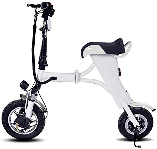 Bicicletas eléctrica : ZJZ Bicicleta Eléctrica Plegable, Bicicleta Inteligente para Adultos, Bicicleta Eléctrica Plegable de 10"Motor 250W Bicicleta Plegable, Carga Máxima 120Kg