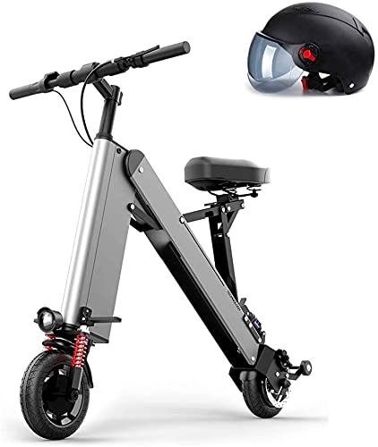 Bicicletas eléctrica : ZJZ Bicicleta eléctrica Plegable para Adultos Bicicleta Plegable con Motor de 350 W y batería de Litio extraíble de 48 V, Marco de aleación de Aluminio