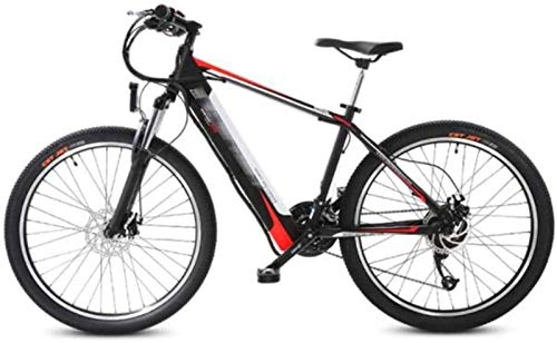 Bicicletas eléctrica : ZJZ Bicicletas de montaña eléctricas de 26 Pulgadas, Bicicleta de 27 velocidades, Bicicleta para Adultos, Freno de Disco Doble, Deportes, Ciclismo al Aire Libre