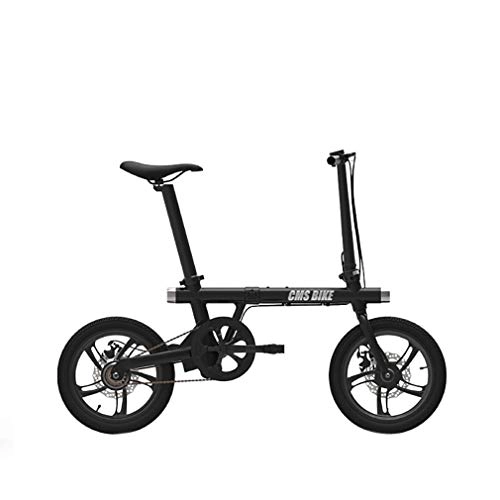 Bicicletas eléctrica : ZLQ Bicicleta Elctrica, 250W 16 '' Bicicleta Elctrica De 36V 5.2AH De Iones De Litio, para Adultos LCD Inteligente De Paneles Delantero Y Posterior De Disco Mecnico De Frenos
