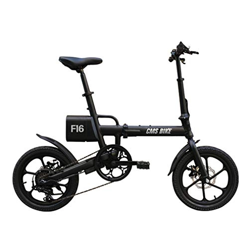 Bicicletas eléctrica : ZLQ Bicicleta Plegable Eléctrica 250W 36V 7.8Ah 16" Pantalla LCD E-Bici con Shimano Desplazamiento Frontal del Sistema Y El Disco Trasero Frenos, B