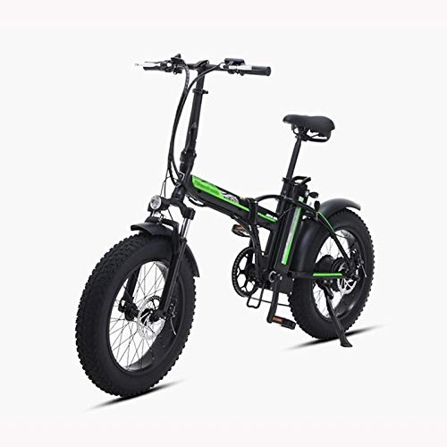 Bicicletas eléctrica : Znesd Bicicleta elctrica, Urban Plegable de cercanas E-Bici, de 20 Pulgadas Plegable E-Bici con la batera de Litio de 48V 15Ah de 7 velocidades 500W Motor Mximo 100 kilometros kilometraje