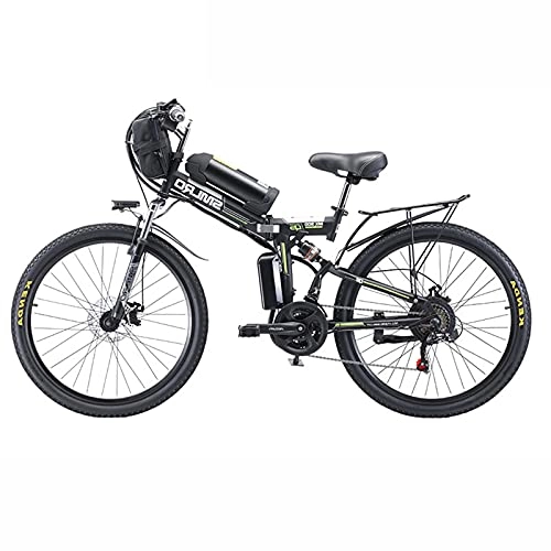 Bicicletas eléctrica : ZOSUO Adulto Bicicleta Híbrida Plegable 26 Rueda De Radios Bicicleta Electrica E-Bike De Montaña Motor De 500 W Batería De 48V20AH Transmisión Shimano De 21 Velocidades Ciclomotor Eléctrico