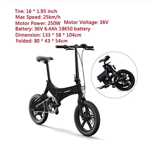 Bicicletas eléctrica : ZXM Bicicleta eléctrica de 14 Pulgadas Bicicleta Plegable asistida, Bicicleta Plegable ciclomotor e Bicicleta 65-70 km Rango Bicicleta eléctrica de Doble Freno