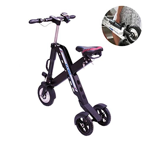 Bicicletas eléctrica : ZZQ Bicicleta eléctrica Plegable, Bicicleta eléctrica Ligera de 36 V, Mini Bicicleta eléctrica, Marco Plegable de aleación de Aluminio Plegable Ebike