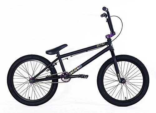 BMX : Academy BMX Aspire BMX - Bicicleta BMX (20 pulgadas), negro / lila