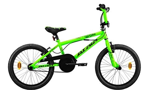 BMX : Atala - Bicicleta infantil de BMX, con cristales verdes y nen, color negro