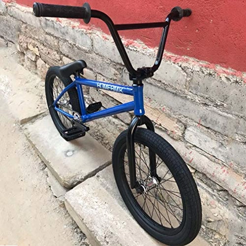 BMX : Bicicleta bmx estilo libre de 20 pulgadas para principiantes y ciclistas avanzados, rueda de doble capa, marco de acero Cr-Mo de alta resistencia y manillar de 8, 6 pulgadas, engranaje BMX 25x9T