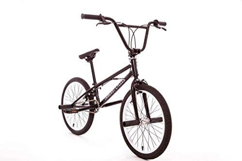 BMX : Bicicleta BMX Freestyle de 20 "para principiantes y ciclistas avanzados, cuadro y horquilla de acero con alto contenido de carbono, placa de dientes de acero BMX 25T, tres secciones / 170 / manivela