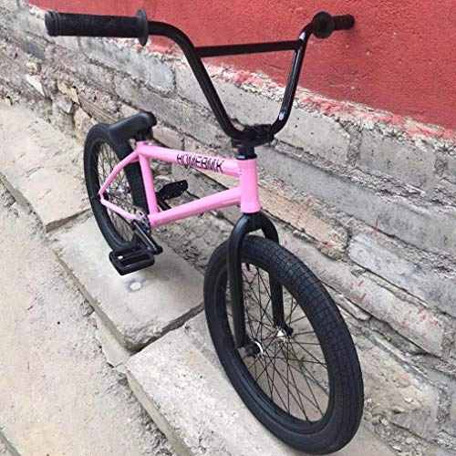 BMX : Bicicleta BMX Freestyle para adultos - adolescentes y de nivel principiante a avanzado, ruedas de 20 pulgadas, marco de acero Cr-Mo de alta resistencia y manillar de 8, 6 pulgadas, engranaje BMX 25x9T