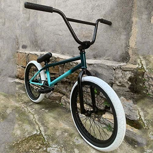 BMX : Bicicleta BMX para adultos para jinetes de nivel principiante a avanzado, ruedas de 20 pulgadas, cuadro Cr-Mo de alta resistencia, horquilla delantera y manillar de 8, 75 pulgadas, engranaje 25x9T