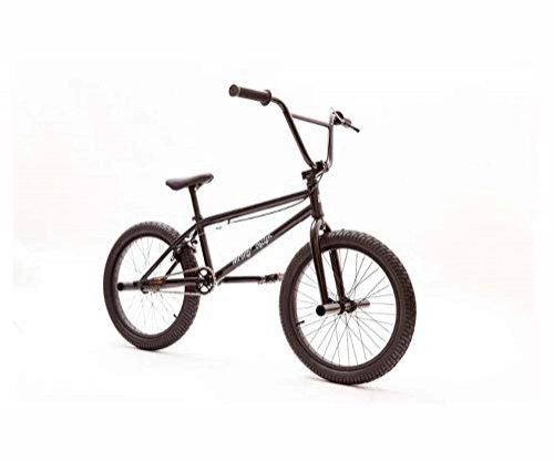 BMX : Bicicletas BMX de 20 pulgadas para principiantes y ciclistas avanzados, cuadro y horquilla de acero con alto contenido de carbono, transmisin por engranajes 9 25T, llantas de aleacin de aluminio