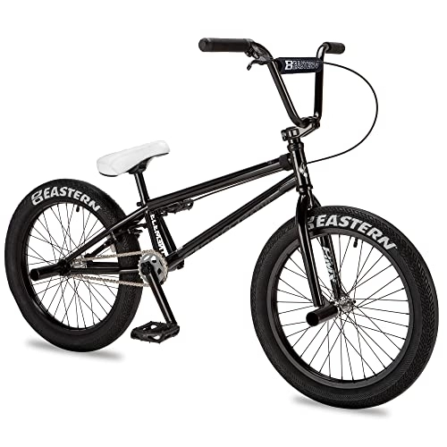 BMX : Eastern Bikes Element - Bicicleta BMX de 20 pulgadas, marco completo de cromo y horquillas cromadas (negro)