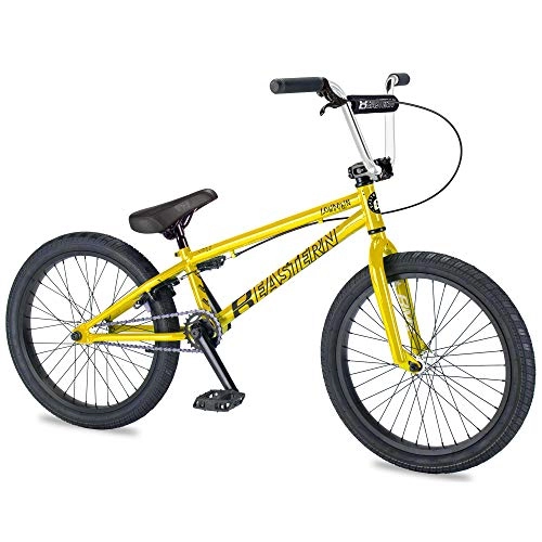BMX : Eastern Bikes Lowdown BMX, marco de acero de alta resistencia amarilla, de 50 cm