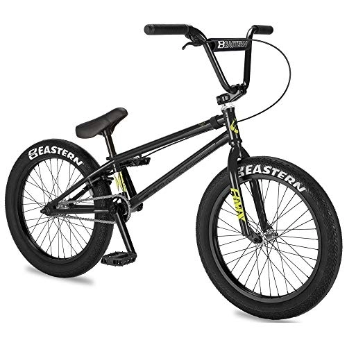 BMX : Eastern Bikes Nightwasp Bicicleta BMX de 20 pulgadas, marco completo de cromo (negro)