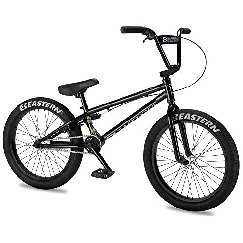 BMX : Eastern BMX Bikes - Bicicleta de 20 pulgadas modelo Cobra para niños y niñas, ligera de estilo libre, diseñada por ciclistas profesionales BMX en Eastern Bikes (Negro)
