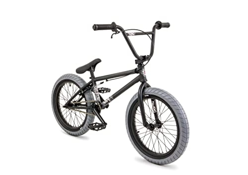 BMX : FLYBIKES Nova Bicicleta Completa, Unisex-Youth, Flat Black, 18 Pulgadas