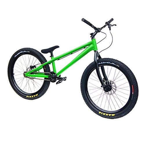 BMX : GASLIKE B5R-24 Bicicleta de 24 Pulgadas BMX Bike Stunt Bikes, Cuadro y Horquilla de aleacin de Aluminio, Propio Manillar con empuadura de Goma, Freno de Disco de Aceite Shimano MT200, Verde