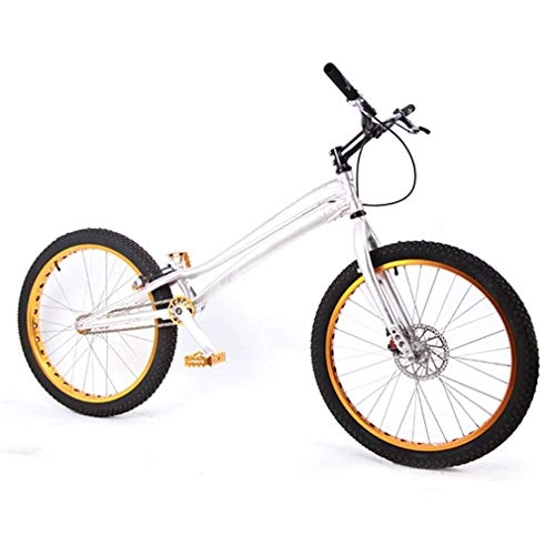 BMX : GASLIKE Bicicleta BMX Biketrial Climb de 24 Pulgadas para Adultos, Marco de aleación de Aluminio Ligero y Horquilla Delantera, Engranaje 18 × 14 T, con Freno (Disco Delantero BB7 / G3, Trasero HS33)