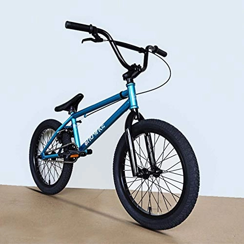 BMX : GASLIKE Bicicleta BMX de 18 Pulgadas, Marco de Acero al Carbono de Alta Resistencia, para Principiantes a Nivel avanzado BMX Street Bikes 25 * 9T