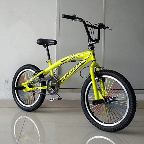 BMX : GASLIKE Bicicleta BMX de 20 Pulgadas, Bicicleta de acción de Truco BMX, Adecuado para Principiantes a Nivel avanzado de Rayas de Calle BMX Bikes BMX, P