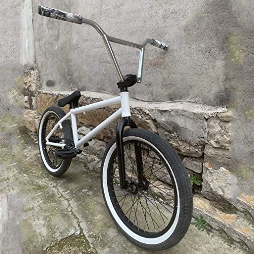BMX : GASLIKE Bicicleta BMX de 20 Pulgadas Estilo Libre para Adultos, Manillar de Acero CR-Mo de 9 Pulgadas, Cuadro y Horquilla de Acero al Cromo-molibdeno, Nivel Principiante a avanzado