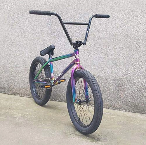 BMX : GASLIKE Bicicleta BMX Freestyle para Adolescentes y Adultos, Principiantes a avanzados, Cuadro CRMO de Alta Resistencia, Ruedas de 20 Pulgadas, A