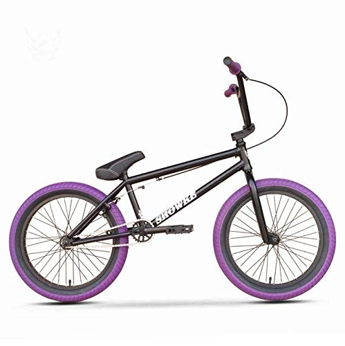 BMX : GASLIKE Bicicleta BMX, Ruedas de 20 Pulgadas, Principiantes a Corredores intermedios, Cuadro de Cromo molibdeno de Alta Resistencia, Freno Trasero en Forma de U