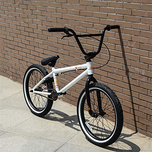 BMX : GASLIKE Marco de Acero de Carbono Completo de 20 Pulgadas BMX Bike, 3D Forjado Adecuado para Principiantes a Nivel avanzado Bicicletas de Street Bikes BMX, C