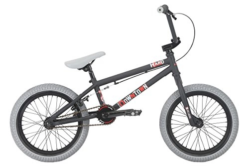 BMX : Haro Downtown 16" 2018 Bicicleta BMX Freestyle (16.4" - Negro)