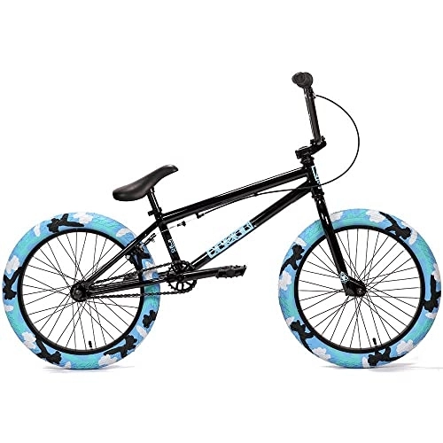 BMX : Jet BMX Block BMX Bike Freestyle Bicycle Gloss Black / Blue Camo