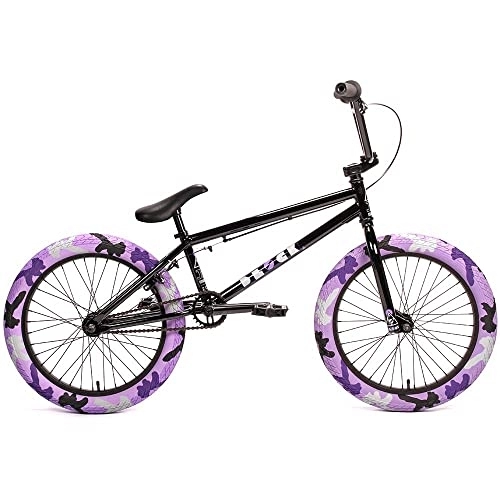 BMX : Jet BMX Block BMX Bike - Gloss Black with Purple Camo