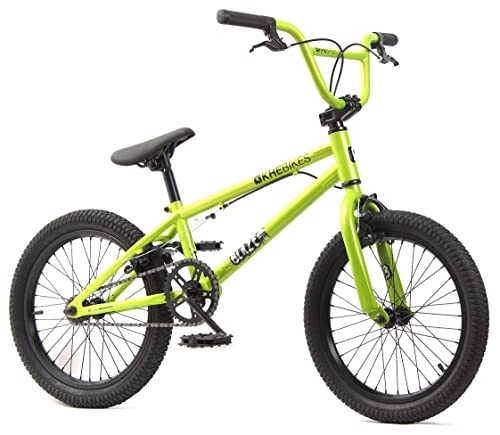 BMX : KHE - Bicicleta BMX Blaze de 18 pulgadas patentado Affix Rotor verde sólo 10, 2 kg