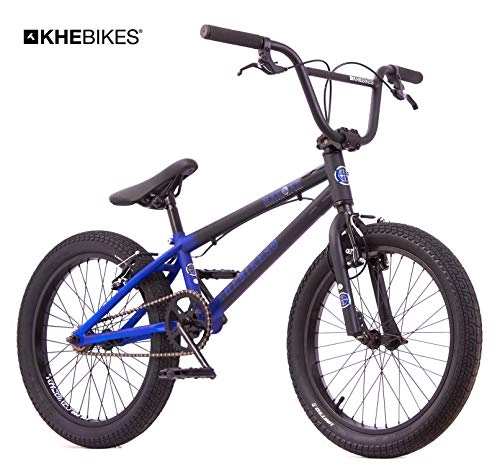BMX : KHE BMX Bicicleta Mad MAX patentada Affix 360° Rotor 20 Aduanas Negro Azul sólo 11, 2 kg!