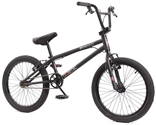 BMX : KHE Cosmic - Bicicleta BMX para niños, color negro, 20 pulgadas, con rotor Affix, solo 11, 1 kg.