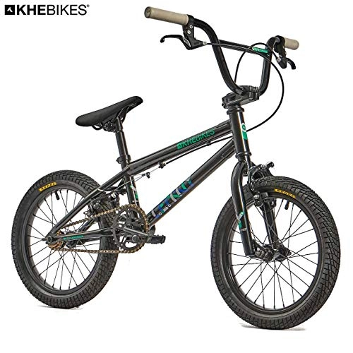BMX : KHE Lenny SE - Bicicleta BMX de 16 pulgadas, color negro, 9, 8 kg